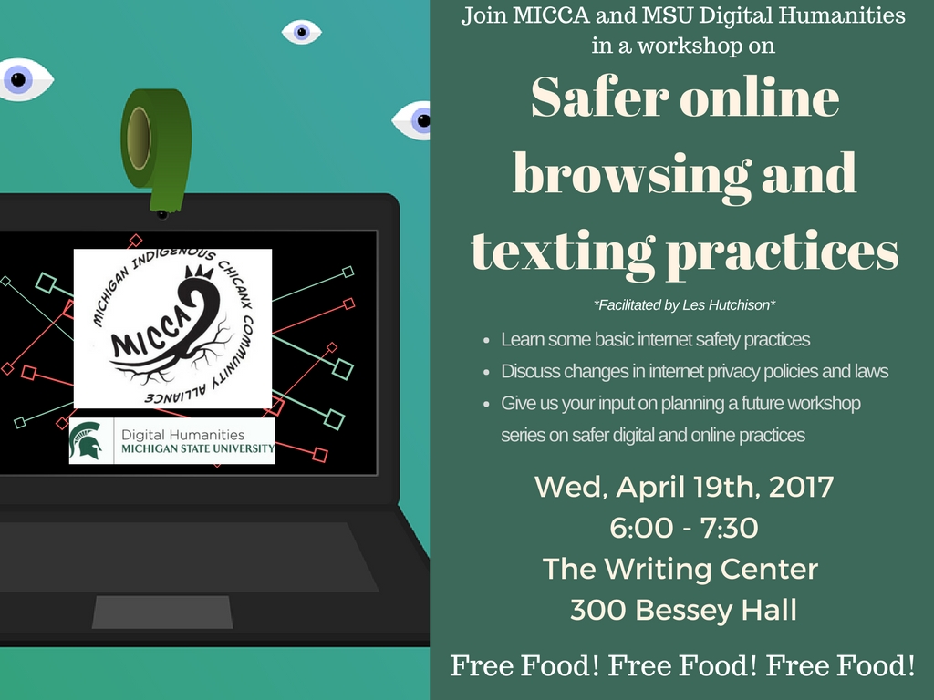 Flyer with event info, all included in text description