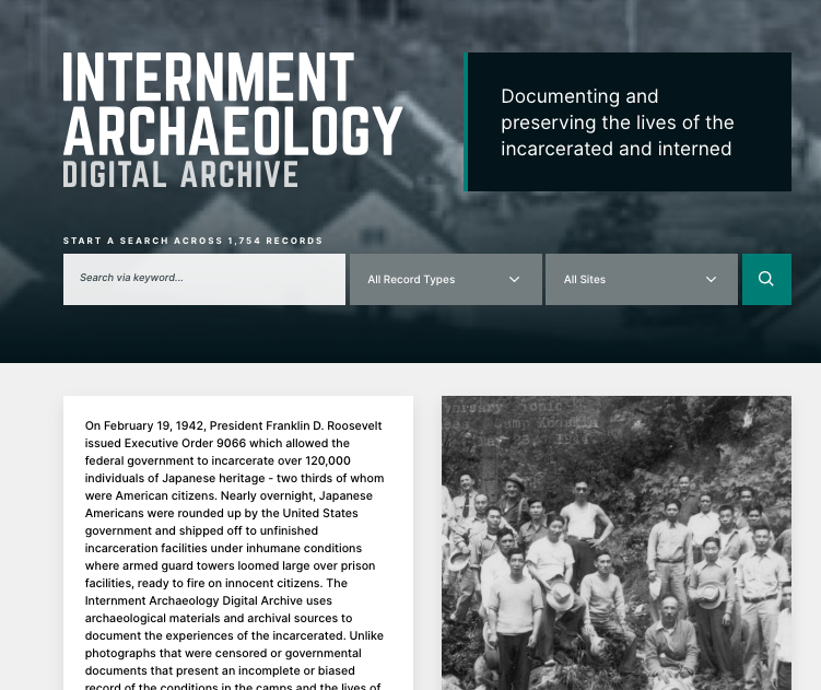 Research Highlight: Stacey Camp & Ethan Watrall- Internment Archaeology Digital Archive