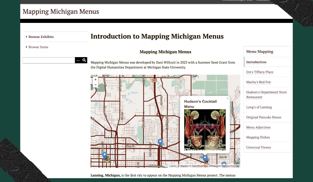 Mapping Michigan Menus